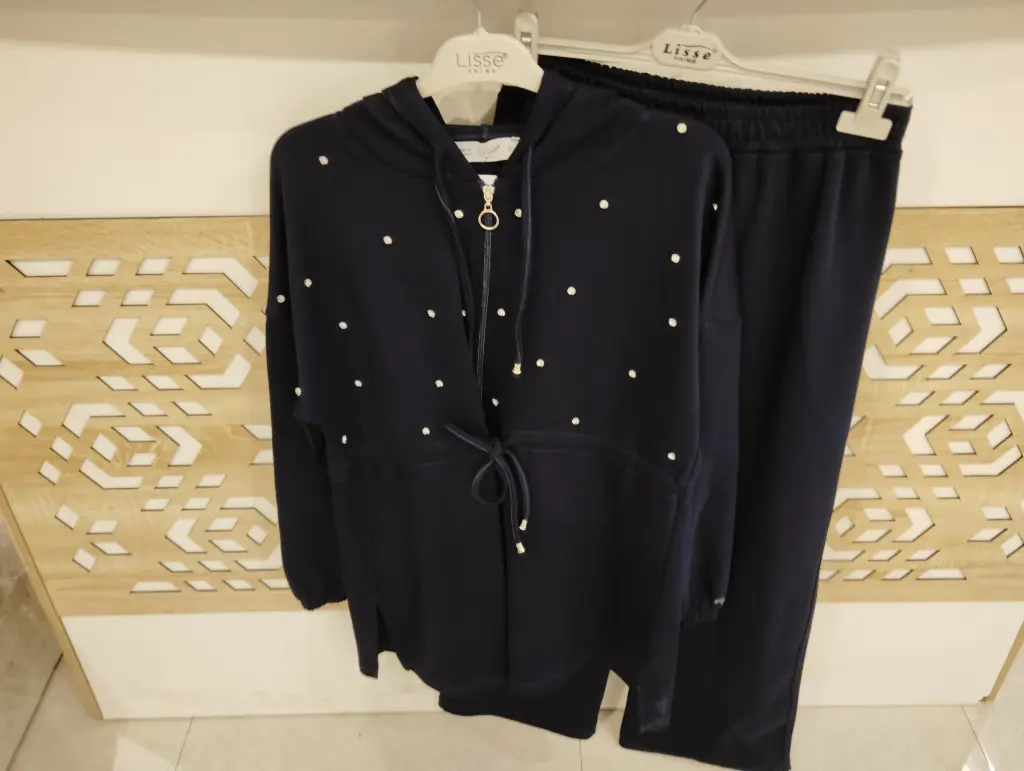 [869-58881-S] Two Piece Set - Navy (S)