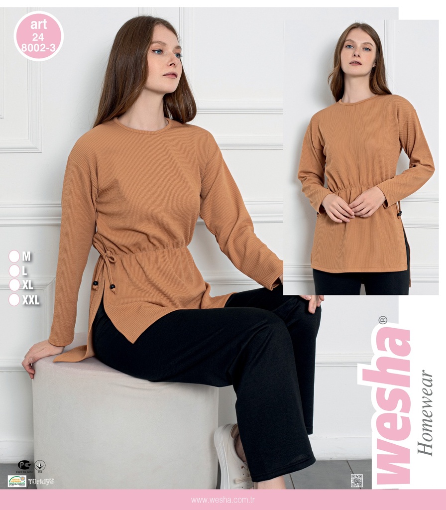 [112024-8002-M-7] Twirl two set pieces Brown (M)