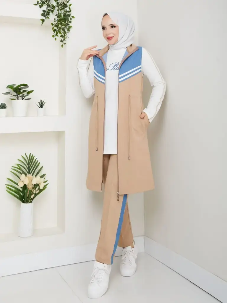 [869-101-M] Three Piece Set - Beige (M)